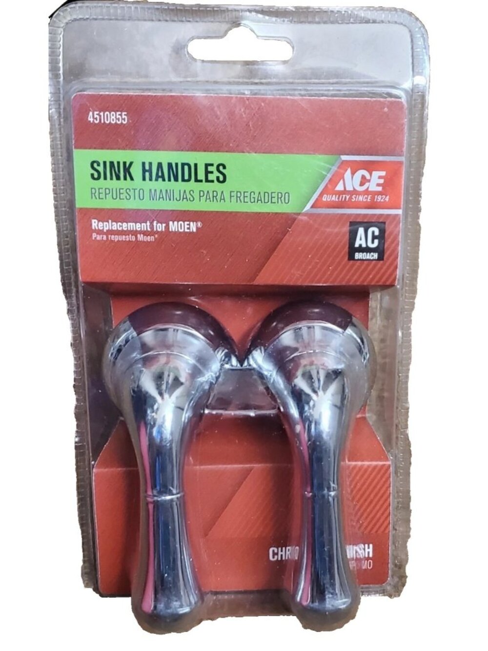 Ace 4510855 Chrome Bathroom, Tub and Shower Faucet Handles